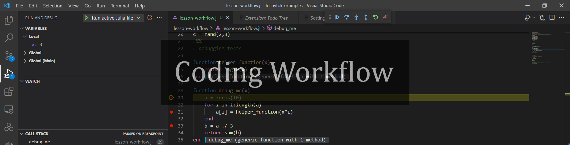 Coding workflow with VSCode